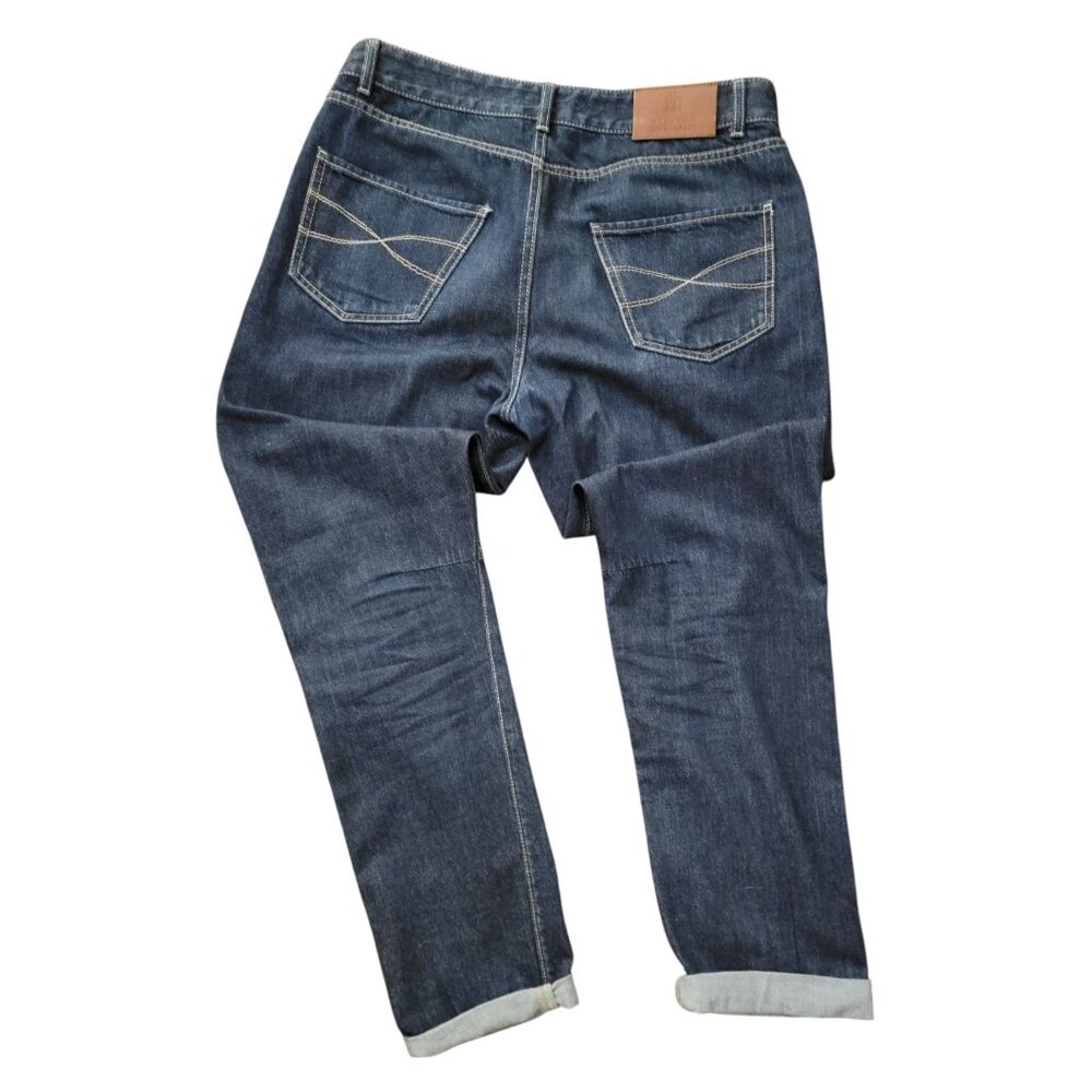 Brunello Cucinelli Luxury Denim Jeans Leisure Fit IT 48 (34W) Made in Italy - Picture 2 of 11
